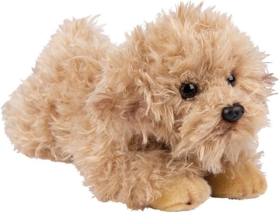 Liggende Labradoodle Knuffeldier – Zacht en Authentiek Speelgoed voor Kinderen van Merkloos