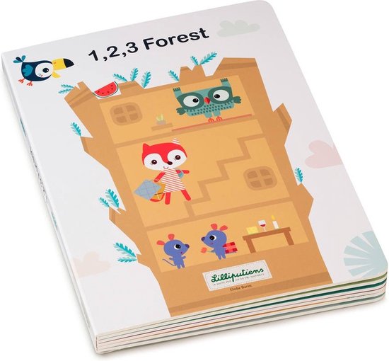Lilliputiens - 1, 2, 3 Forest - Mijn eerste puzzelboek van Lilliputiens