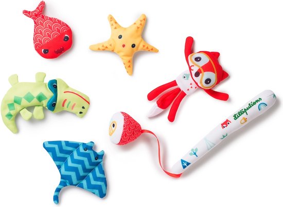 Lilliputiens - Alice Visspel Met Magnetische Hengel - Badspeelgoed - 6-Delige Speelset - Geschikt Vanaf 12 Maanden van Lilliputiens