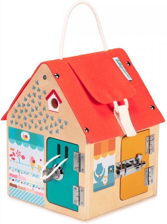 Lilliputiens - Grendelhuis - Huis met Sloten - Geschikt vanaf 3 Jaar - 15 x 15 x 20 cm van Lilliputiens