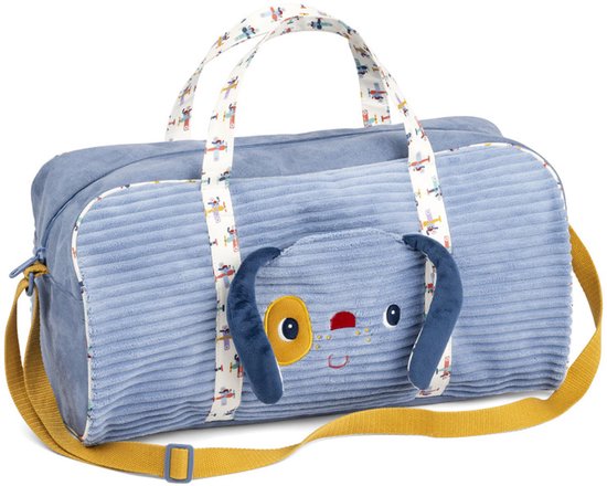 Lilliputiens - Jules de Hond Weekendtas - Deze Reistas Is Geheel Gemaakt Van Zacht En Duurzaam Polyester - Voorzien Van Twee Stevige Handvatten En Een Verstelbare Katoenen Schouderband - Afmeting: 45 x 23 x 25 Cm van Merkloos