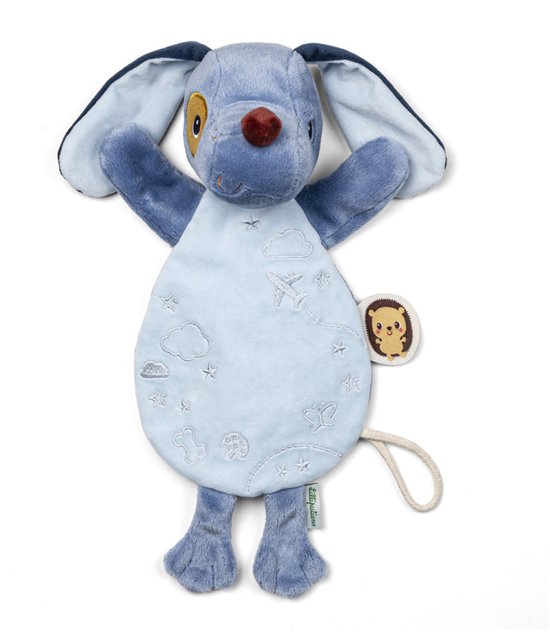 Lilliputiens - Lichtgevend Knuffeldoekje Jules De Hond - Met Een Glow-In-The-Dark Knuffel Worden Kinderen Gerustgesteld In Het Donker En Raken Zij De Knuffel Nooit Kwijt - De Knuffel Is 21 x 34 Cm En Is Gemaakt Van Polyester En Katoen van Lilliputiens