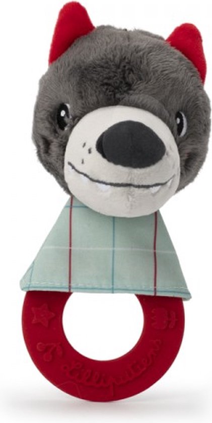 Lilliputiens - Louis De Wolf Bijtringrammelaar - Ideaal Voor Wanneer De Eerste Tandjes Doorkomen - Geschikt Vanaf 3 Maanden van Lilliputiens