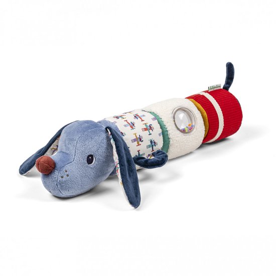 Lilliputiens - Muzikale Rol Jules De Hond - Ontdek 4 Geluiden En Verschillende Materialen - Dit Activiteitenspeelgoed Wordt Geleverd In De Vorm Van 4 Pluche Cilinders - Geschikt Vanaf 6 Maanden van Lilliputiens