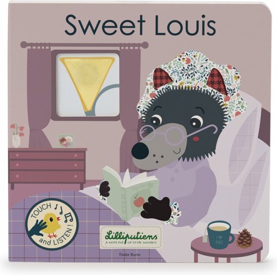 Lilliputiens - Voelboek Met Geluiden "Sweet Louis" - Op Elke Pagina Ontdekken Kinderen Een Materiaal Om Aan Te Raken En Een Mysterieus Geluid, Wat De Verbeelding En Zintuigen Stimuleert - Geschikt Vanaf 1 Jaar van Lilliputiens