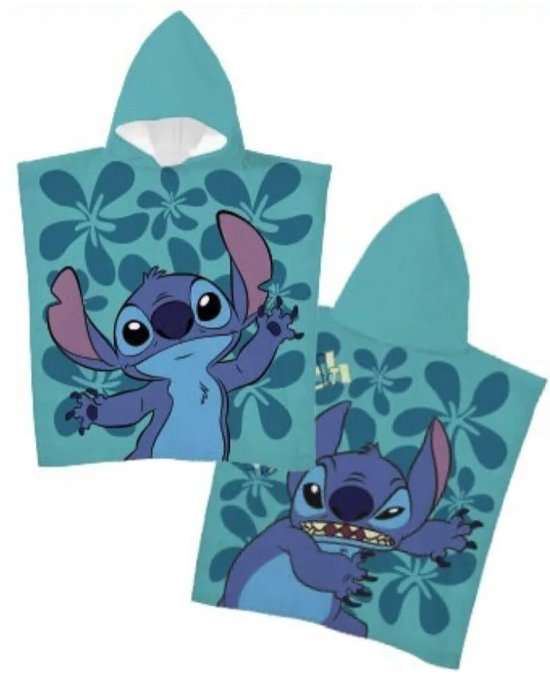 Lilo & Stitch beetje baldadig badponcho sneldrogend 55x110cm van Lilo & Stitch