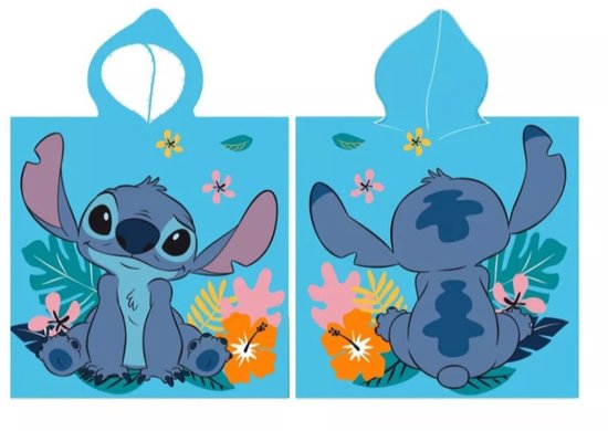 Lilo & Stitch luisterend oor badponcho sneldrogend 55x110cm van Lilo & Stitch