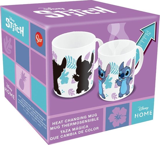 Lilo & Stitch Mok in Giftbox wit - Heat Change van Disney
