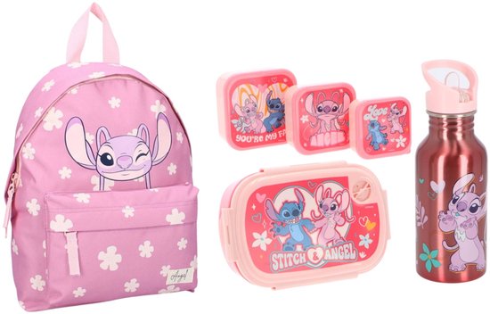 Lilo & Stitch schoolset; rugzak en lunchset 5-delig