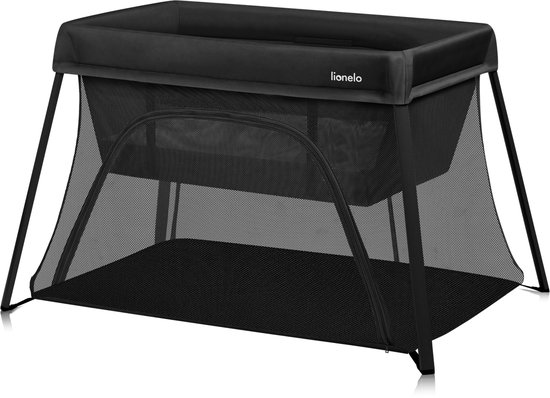 Lionelo Alice – 3-in-1 Baby bed, Box en Reisbedje –Campingbed - Matras met T25-schuim – 2 Hoogteposities – Lichtgewicht (6,8 kg) – Compact opvouwbaar – Ritssluiting – Inclusief draagtas – Afneembare wasbare hoes van LIONELO
