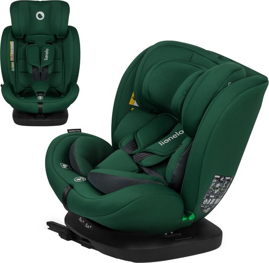 Lionelo Bastiaan - i-Size Autostoeltje 4in1 - 360° Draaibaar - ISOFIX & Top Tether - Groep 0-1-2-3 (40-150 cm) - SideProtect Zijbescherming - Memory Foam Hoofdsteun - RWF & FWF - Verstelbare Hoofdsteun & Rugleuning - DriSeat Luchtcirculatie van LIONELO