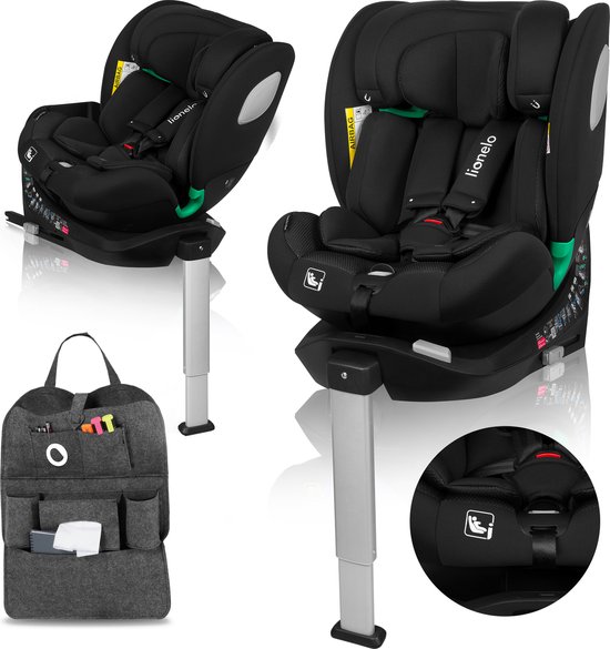 Lionelo Braam Air i-Size - Autostoeltje - 4in1 - - Stoel geïntegreerd met ISOFIX - 360' draaibare basis van Lionelo