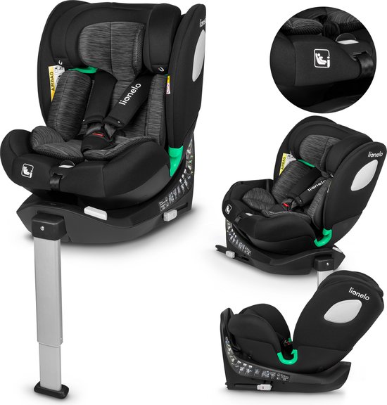 Lionelo Braam i-Size Autostoeltje - 0-36kg - ISOFIX + steunpoot - 360° draaibaar van Lionelo