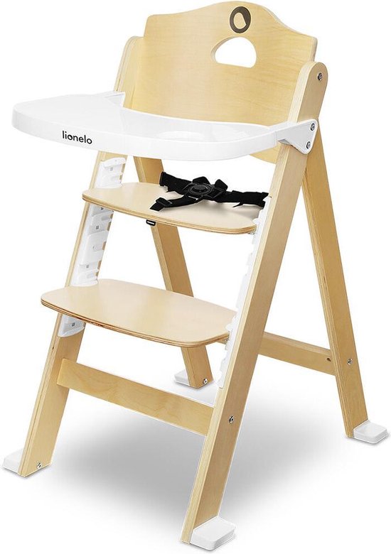 Lionelo Floris - Kinderstoel - berkenhout - 4-traps verstelling - tot 40kg van LIONELO