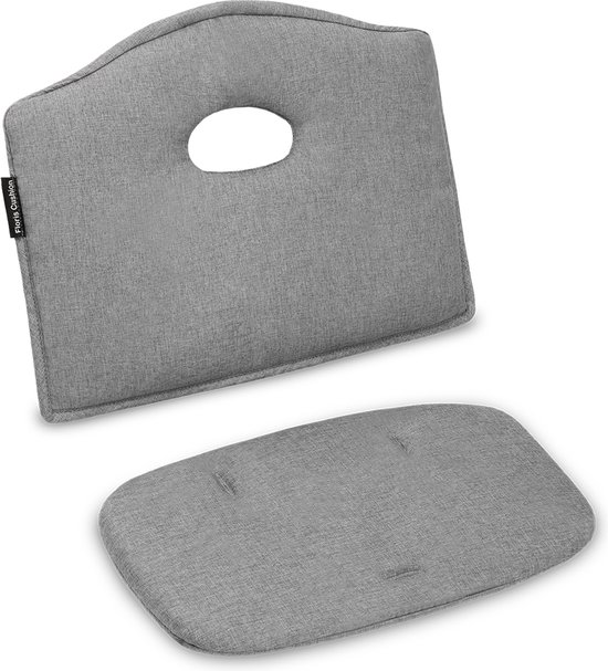 Lionelo Floris – Kinderstoel + Comfortkussen – Berkenhout – 4-traps Verstelling – Tot 40 kg – Inclusief Superzacht, Huidvriendelijk Kussen – Klittenbandbevestiging – Machinewasbaar – Modern Design – Veiligheidsriemuitsparingen van LIONELO