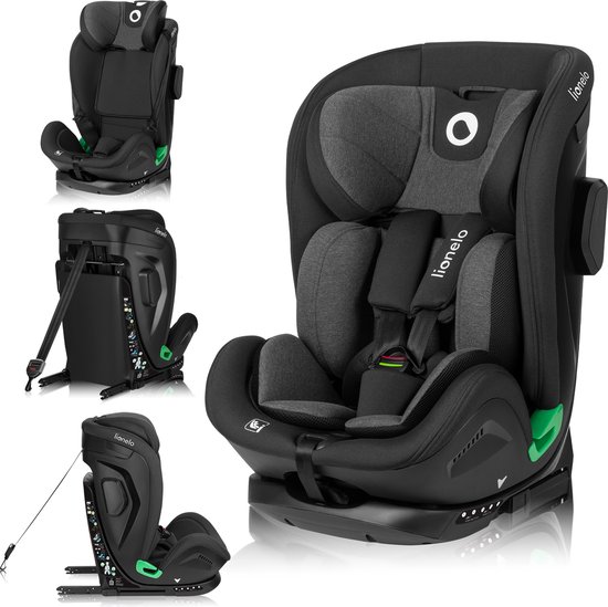 Lionelo Harper- i-Size Autostoeltje - 9-36kg - 76-150cm - Isofix - TopTether van Lionelo