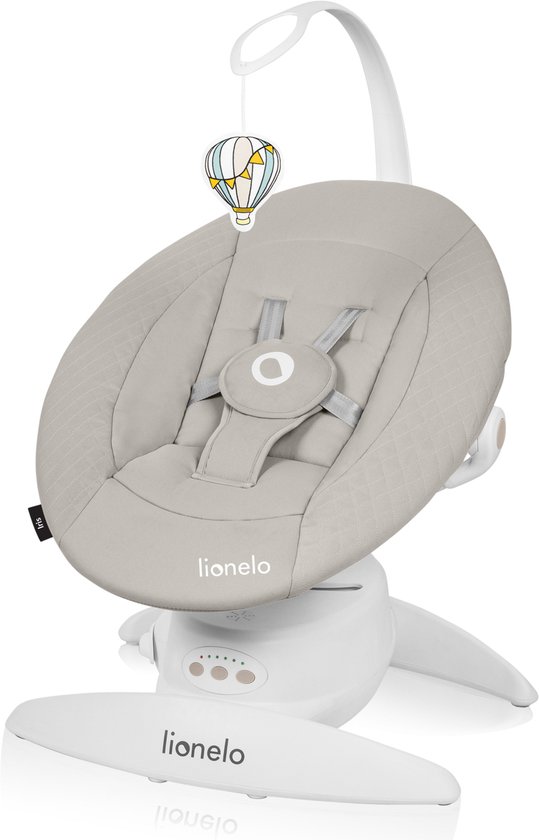 Lionelo Iris - Premium Babyschommel - 360° draaibaar - 0 tot 9kg - 3-traps verstelling van Lionelo