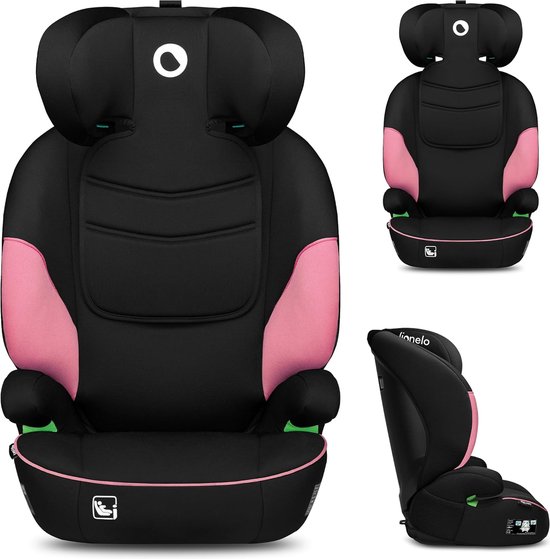 Lionelo Lars i-Size: Autostoeltje voor Kinderen 100-150 cm - Nieuwste R129 Norm, 10-Standen Verstelbare Hoofdsteun, Memory Foam, Schokabsorberend EPE Zitje, Veilige 3-Punts Gordelbevestiging van Lionelo