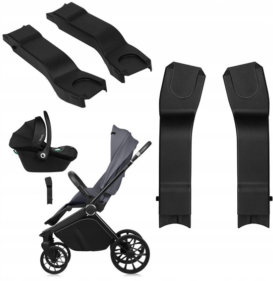 Lionelo MIKA PLUS CAR SEAT ADAPTERS Autostoel Adapters - Universele Klikbevestiging - Eenvoudige Montage - Compatibel met de Meeste Zitjes