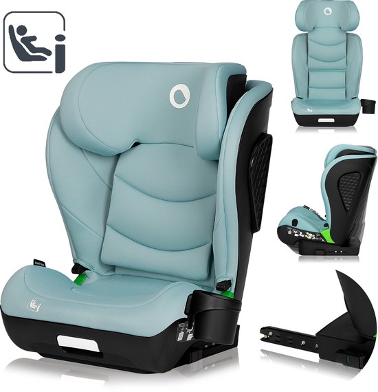 Lionelo Neal i-Size - Autostoel 100-150 cm - ISOFIX of autogordel - Verstelbare hoofdsteun (10 standen) - Kantelbare rugleuning (4 standen) - Side Impact Protection - Bekerhouder - EPP/EPS schuim - Afneembare hoes - Comfortabel & universeel van Merkloos