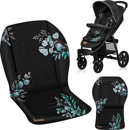 Lionelo Seatliner - Universeel Inlegkussen Kinderwagen - Dubbelzijdig Design - Hydrofobe Stof - Flexibele Pasvorm - Wasbaar - Comfortabel & Zacht - Golden Moments van Merkloos