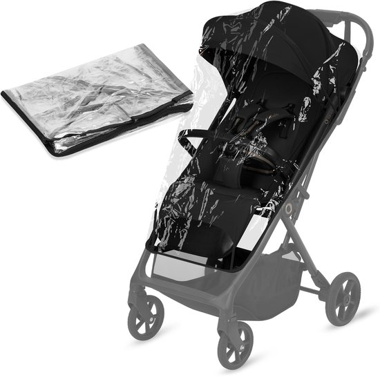Lionelo Tansi / Rain Cover - Regenhoes – Waterdichte Bescherming voor Buggy – Transparant – Snelle Bevestiging – Bescherming tegen Regen, Sneeuw & Wind van Merkloos