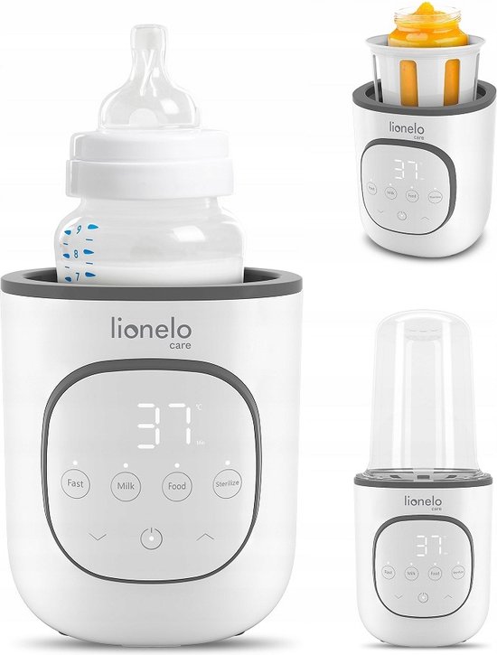 Lionelo Thermup 2.0 Flessenwarmer 5in1 - Verwarming van vloeistoffen en eten - sterilseren en ontdooien - BPA-FREE - Overhittingsbeveiliging - Thermostaat - Automatische uitschakeling bij watertekort van Lionelo