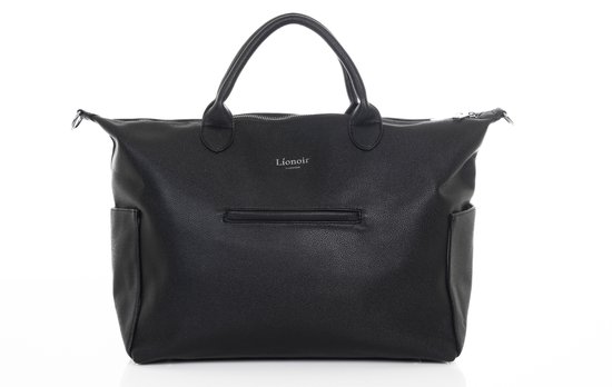 Líonoir Amsterdam - Luiertas - Vegan Leer Zwart/Zilver van Merkloos