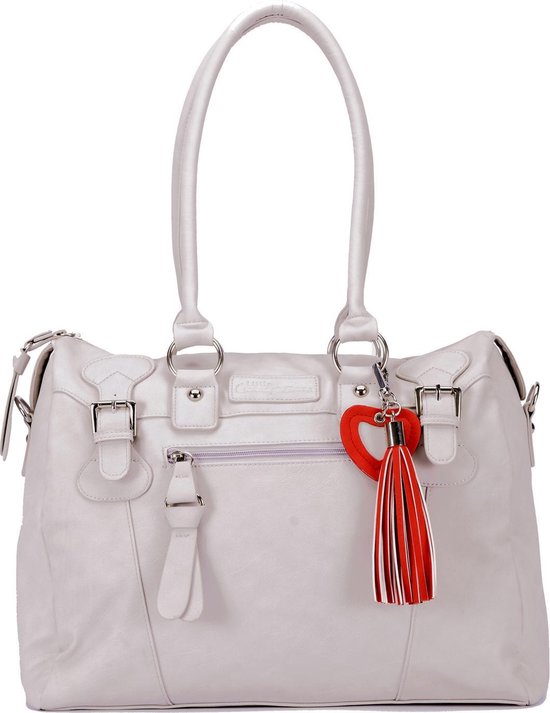 Little Company Black Label Soft Leather Look Bag Luiertas - Steen Grijs van Little Company