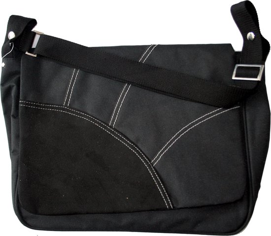 Little Company Messenger luiertas - zwart van Little Company