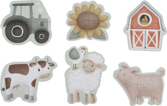 Little Dutch - 6 in 1 puzzel FSC - Little Farm van Little Dutch