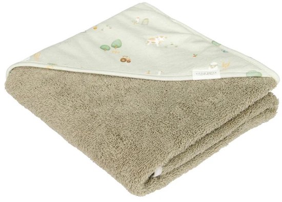 Little Dutch - Badcape 100x100cm Little Farm van Merkloos