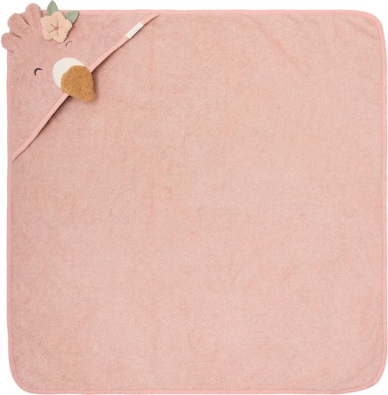 Little Dutch Badcape Flamingo - 100x100 cm - Roze