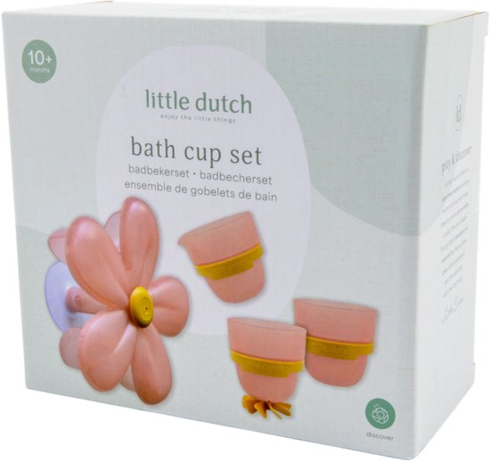 Little Dutch - Badwand Bekers - Bloem Motief van Little Dutch