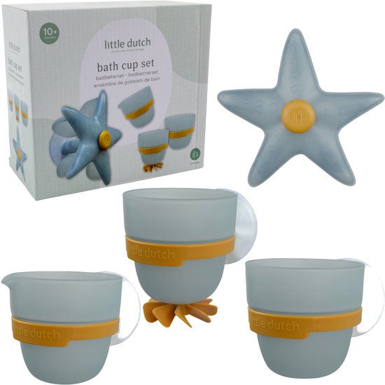 Little Dutch - Badwand Bekers - Zeester van Merkloos