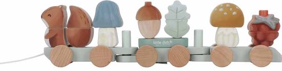 Little Dutch Blokkentrein Eekhoorn - Forest Friends FSC van Little Dutch