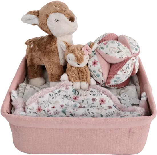 Little dutch cadeaumand fairy garden - kraamcadeau - kraampakket - cadeaupakket van Merkloos