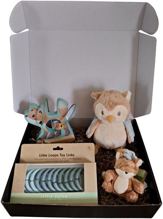 Little dutch Cadeaupakket - kraampakket - verrassingpakket - babypakket - geboortepakket - jongen - wiebeldier van Little Dutch