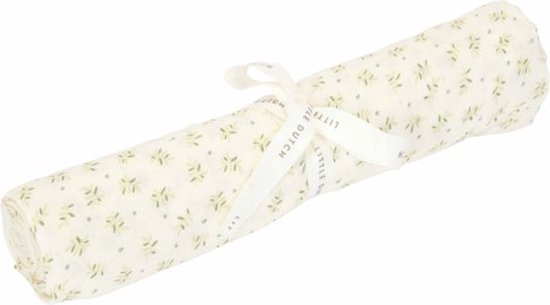Little Dutch Essentials Blueberry Leaves - Swaddle doek hydrofiel - 120 x 120 cm van Little Dutch