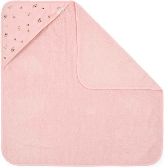 Little Dutch Fairy Garden Blossom - Badcape geborduurd - 75 x 75 cm van Little Dutch