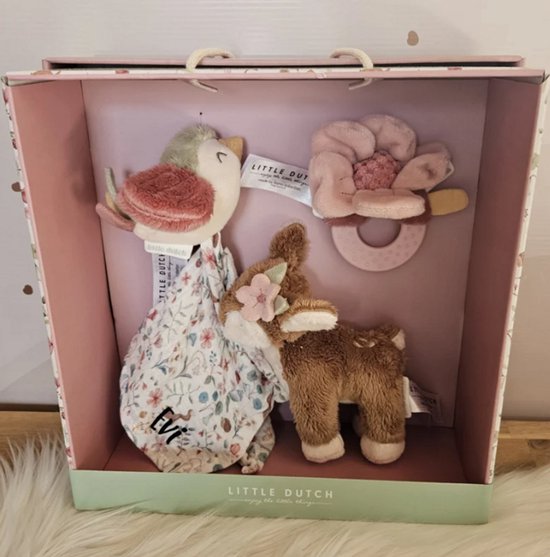 Little Dutch Giftset Fairy Garden gepersonaliseerd met naam kraamcadeau, gepersonaliseerd kraamkado met naam, vanaf 0 maanden van Merkloos
