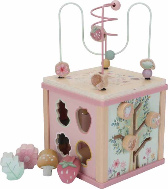 Little Dutch Houten Activiteitenkubus - Fairy Garden FSC van Little Dutch