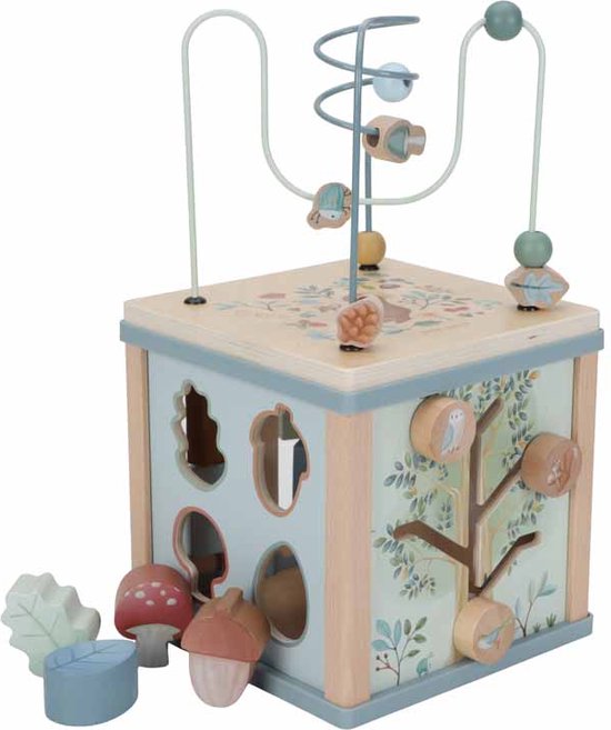 Little Dutch Houten Activiteitenkubus - Forest Friends FSC van Little Dutch