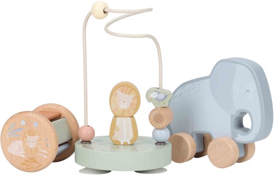 Little Dutch Houten Giftset FSC - Safari Friends