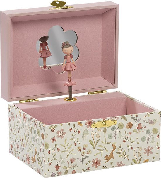 Little Dutch juwelenkistje met muziek - Rosa & Friends - met ballerina figuur - decoratief van Little Dutch