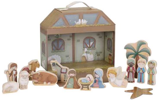 Little Dutch – Kerststal speelkoffer van Little Dutch