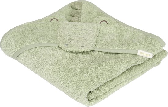 Little Dutch Krokodil Badcape - 75 x 75 cm - Groen