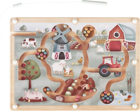 Little Dutch - Magnetisch Doolhof FSC - Little Farm van Little Dutch