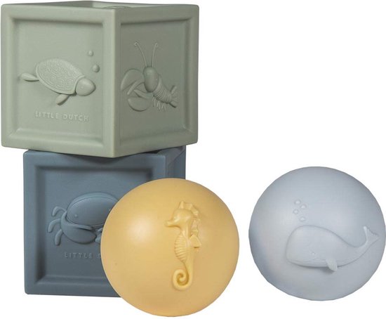 Little Dutch Ocean Baby Blokken met Ballen Set van Little Dutch