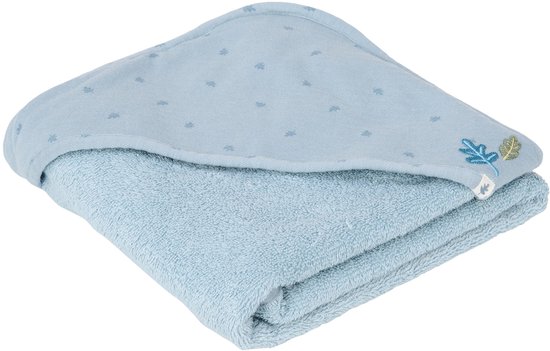 Little Dutch Pure Badcape - 100 x 100 cm - Denim Blue van Little Dutch